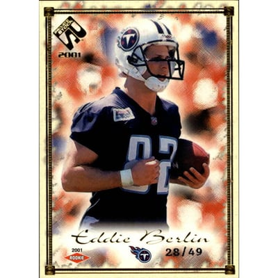 2001 Private Stock Gold Framed #172 Eddie Berlin
