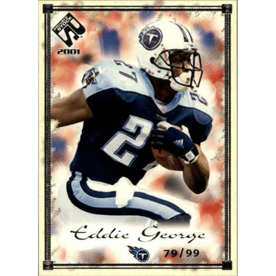 2001 Private Stock Silver Framed #95 Eddie George