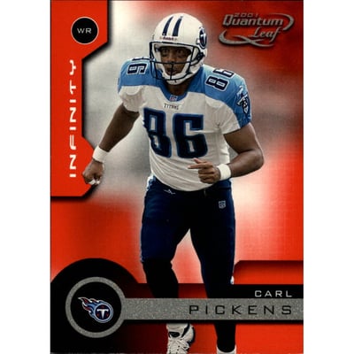 2001 Quantum Leaf Infinity Red #181 Carl Pickens