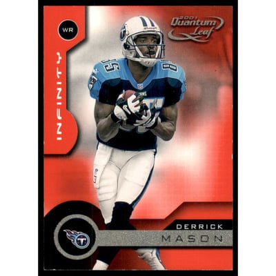 2001 Quantum Leaf Infinity Red #182 Derrick Mason