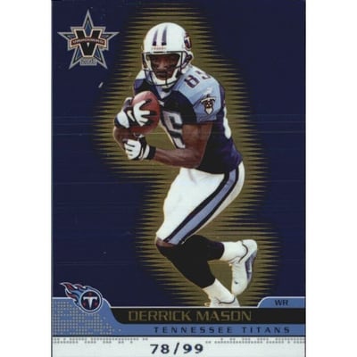 2001 Vanguard Gold #96 Derrick Mason