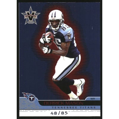 2001 Vanguard Red #96 Derrick Mason/85