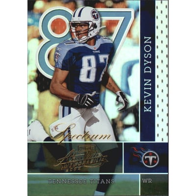 2002 Absolute Memorabilia Spectrum #78 Kevin Dyson