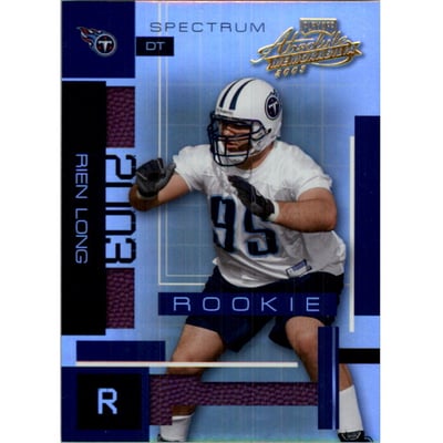2003 Absolute Memorabilia Spectrum #139 Rien Long