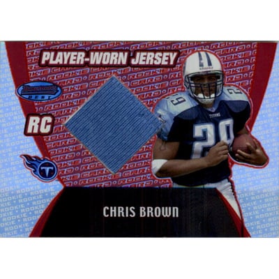 2003 Bowman's Best Red #111 Chris Brown JSY
