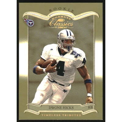 2003 Donruss Classics Timeless Tributes #168 Dwone Hicks