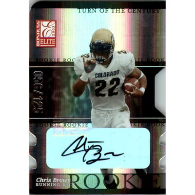 2003 Donruss Elite Turn of the Century Autographs #115 Chris Brown