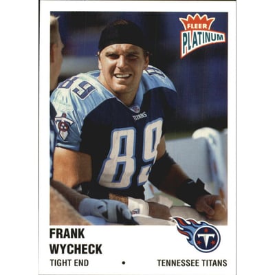 2003 Fleer Platinum Finish #164 Frank Wycheck