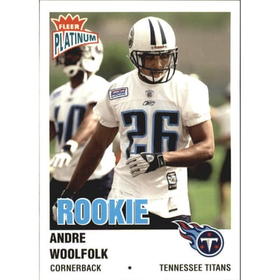 2003 Fleer Platinum Finish #218 Andre Woolfolk