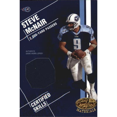 2003 Leaf Certified Materials Skills #CS10 Steve McNair