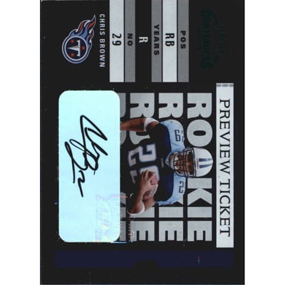 2003 Leaf Limited Contenders Preview Autographs #138 Chris Brown/25