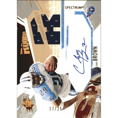 2003 SPx Spectrum #193 Chris Brown JSY AU