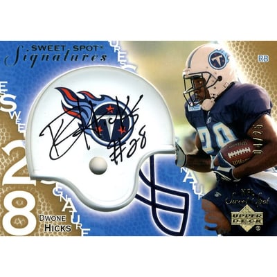 2003 Sweet Spot Signatures Gold #SSDH Dwone Hicks