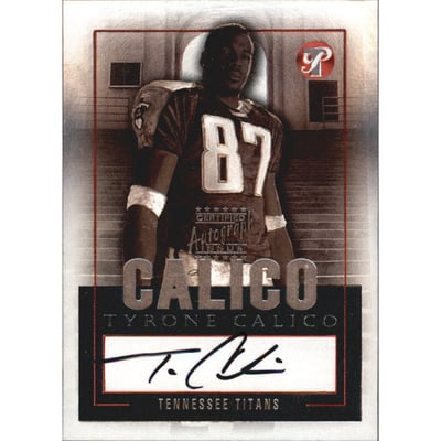 2003 Topps Pristine Autographs #PETC Tyrone Calico D