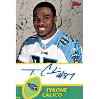 2003 Topps Rookie Premiere Autographs #RPTC Tyrone Calico D