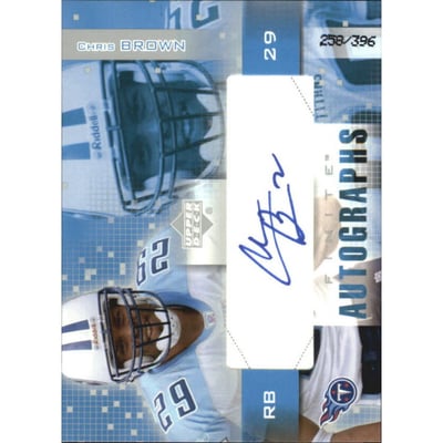 2003 Upper Deck Finite Autographs #CB Chris Brown/396