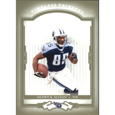 2004 Donruss Classics Timeless Tributes Green #95 Derrick Mason