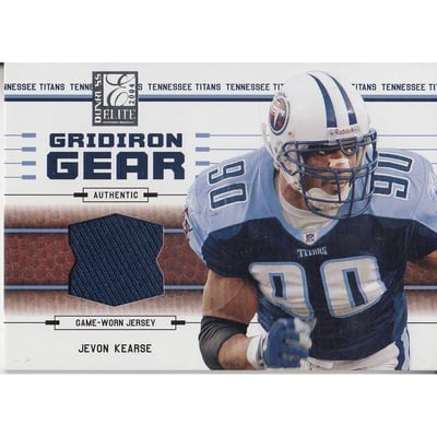 2004 Donruss Elite Gridiron Gear Silver #GG11 Jevon Kearse