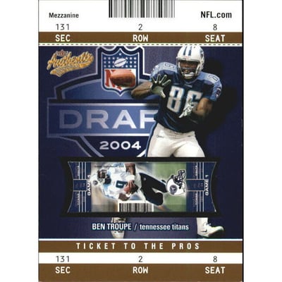 2004 Fleer Authentix Mezzanine Bronze #101 Ben Troupe