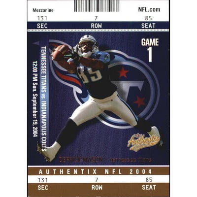 2004 Fleer Authentix Mezzanine Bronze #99 Derrick Mason