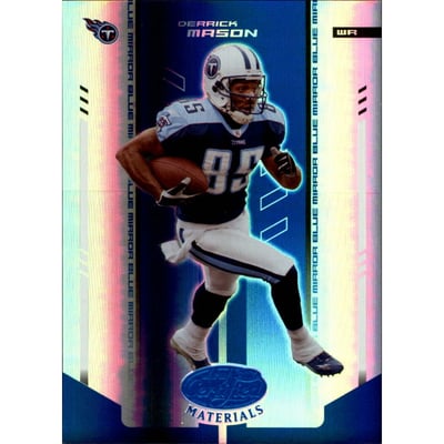 2004 Leaf Certified Materials Mirror Blue #113 Derrick Mason