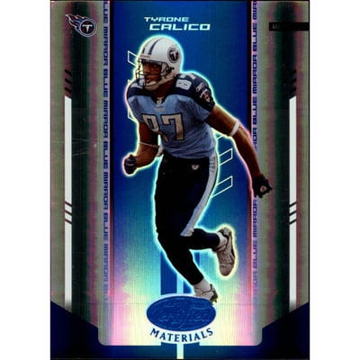 2004 Leaf Certified Materials Mirror Blue #119 Tyrone Calico