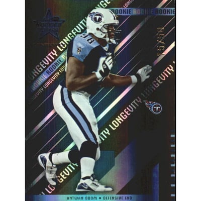 2004 Leaf Rookies and Stars Longevity Black #194 Antwan Odom