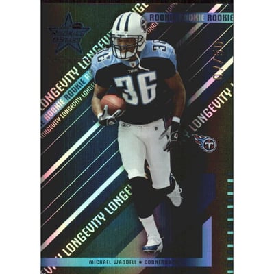 2004 Leaf Rookies and Stars Longevity Black #195 Michael Waddell