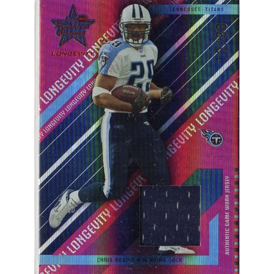 2004 Leaf Rookies and Stars Longevity Materials Ruby #87 Chris Brown/80