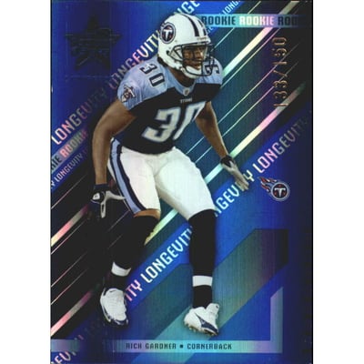 2004 Leaf Rookies and Stars Longevity Sapphire #197 Rich Gardner