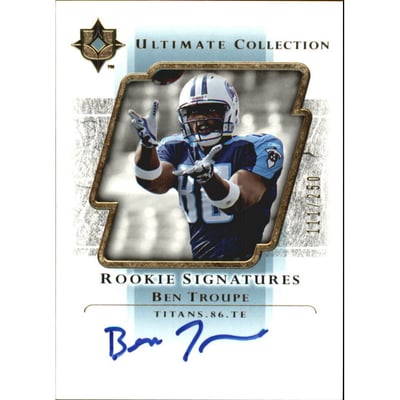 2004 Ultimate Collection #117 Ben Troupe AU RC