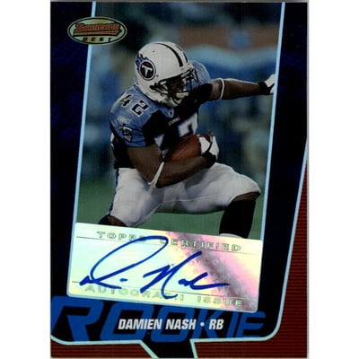 2005 Bowman's Best Blue #139 Damien Nash AU