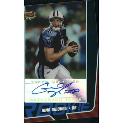 2005 Bowman's Best Blue #143 Gino Guidugli AU