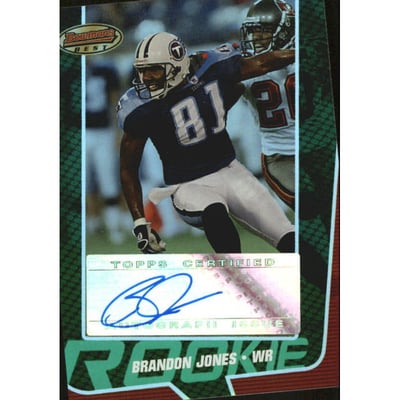 2005 Bowman's Best Green #165 Brandon Jones AU