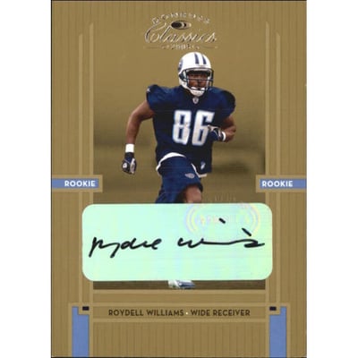 2005 Donruss Classics #247 Roydell Williams AU RC