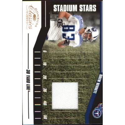 2005 Donruss Classics Stadium Stars 30 Yard Line Jerseys #SS47 Drew Bennett