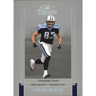2005 Donruss Classics Timeless Tributes Silver #96 Drew Bennett