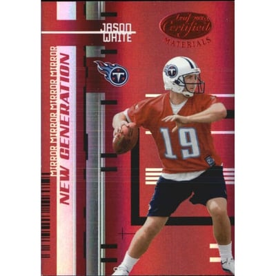 2005 Leaf Certified Materials Mirror Red #197 Jason White