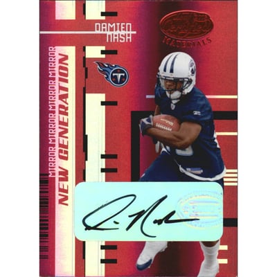 2005 Leaf Certified Materials Mirror Red Signatures #180 Damien Nash/50