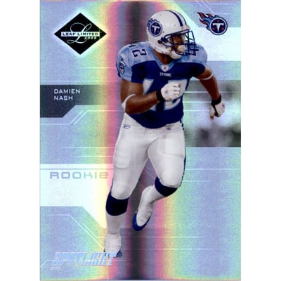 2005 Leaf Limited Silver Spotlight #165 Damien Nash