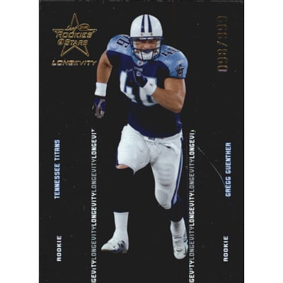 2005 Leaf Rookies and Stars Longevity Parallel #199 Gregg Guenther