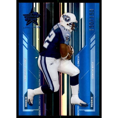 2005 Leaf Rookies and Stars Longevity Sapphire #214 Damien Nash