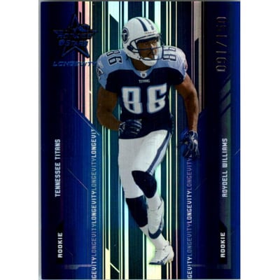 2005 Leaf Rookies and Stars Longevity Sapphire #226 Roydell Williams