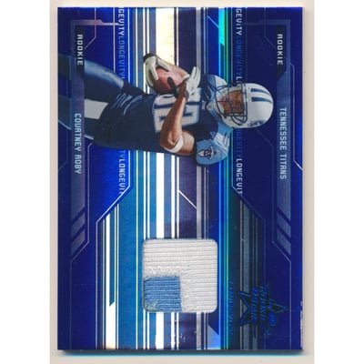 2005 Leaf Rookies and Stars Longevity Sapphire #260 Courtney Roby JSY