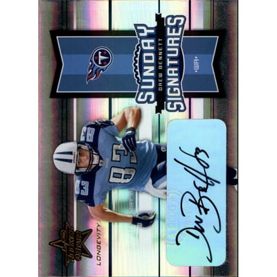 2005 Leaf Rookies and Stars Longevity Sunday Signatures #14 Drew Bennett/276