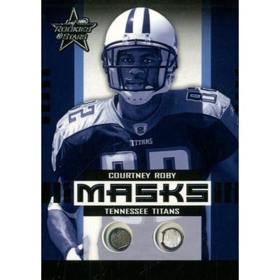 2005 Leaf Rookies and Stars Masks #M10 Courtney Roby