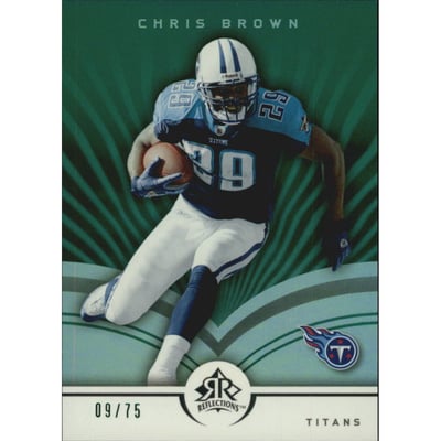 2005 Reflections Green #97 Chris Brown