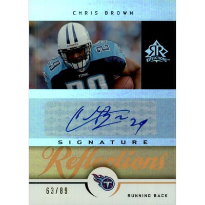 2005 Reflections Signature Reflections Gold #SRCB Chris Brown