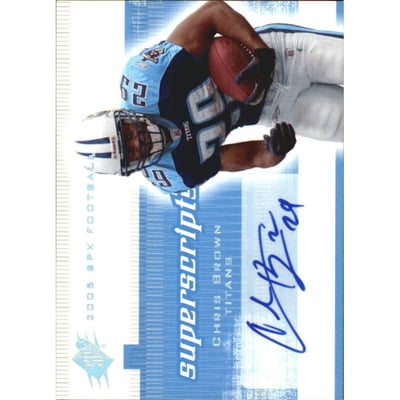 2005 SPx Super Scripts Autographs #SSCB Chris Brown