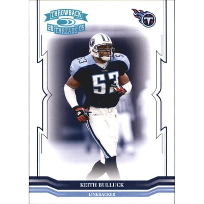 2005 Throwback Threads Platinum Holofoil #141 Keith Bulluck